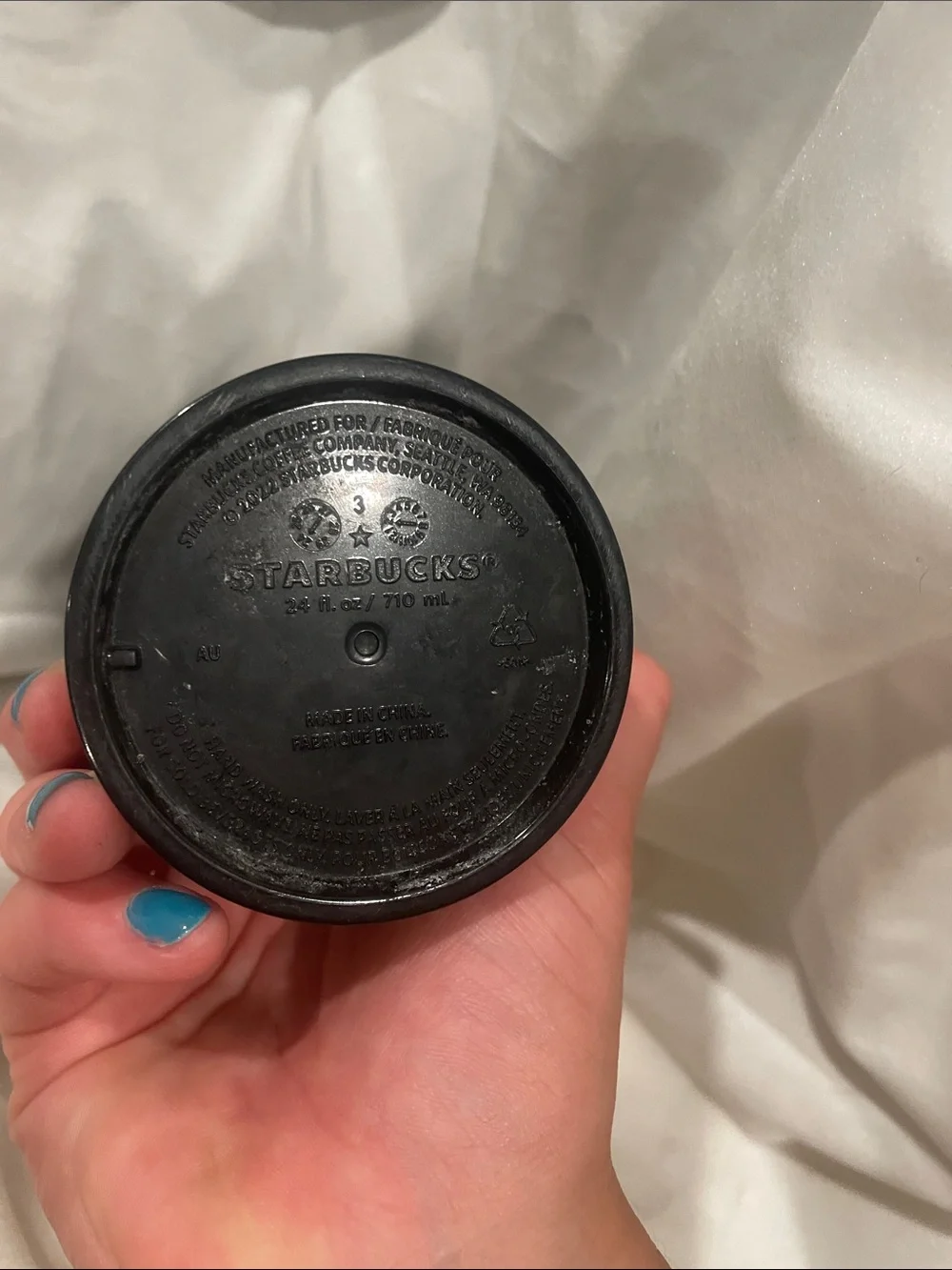 Starbucks 2024 Halloween Black Drip Slime Cold Cup Tumbler 24oz SC1